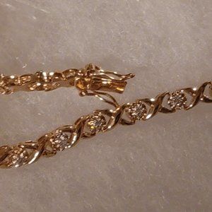 0.21 CT Diamond 18KGP Designer Bracelet